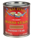 General Finishes Oil Based Penetrating Wood Stain, 1 Quart, Danish Teak