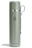 Hydro Flask Hot Flask & Cup - Insulated Stainless Steel, Hot Drink Travel Container for Coffee & Tea 36 Oz Agave Green