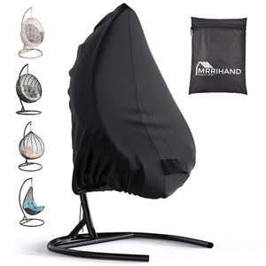 Patio Swing Chair Cover, Mrrihand Waterproof Egg Chair Covers for Outdoor Furniture, Outdoor Windproof Swing Egg Chair Covers wi