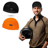 Xtrim Unisex Helmet Skull Cap For Bikers & Cyclists, Cotton Head Cap, Hair Inner Helmet Cap For Men, Sweat Cooling Beanie Cap Fo