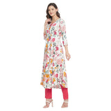 Tissu Women'S Rayon Multicolor Printed A-Line Kurta 2139_Multicolor_7Xl