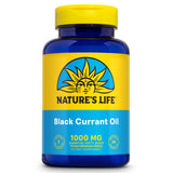 NATURE'S LIFE Black Currant Seed Oil 1000mg - Black Currant Oil, Natural Source of Omega 6 Gamma Linolenic Acid (GLA) and Omega 