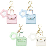 Arvintas 4PCS Super Smalls Makeup Bag with Mirror Mini Makeup Bag for Women, Coin Wallet, Bag Charms Y2k Accessories Cute Leathe