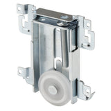 SlideCo 161882 17/16 In. Mirror Door Roller Assembly, Nylon Flat Roller, Acme (Single Pack)