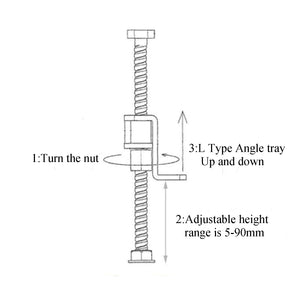 10 Packs Wall Tile Leveling Apparatuses Portable Tile Lifting Tool Adjustable Height Locator For Building Walls & Floors, Doors