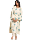 Gosriki Women'S Rayon Viscose Printed Straight Kurta With Pant (Janya Sky-Vks01-Gs_M_Sky Blue_Medium),Sky Blue,,B0F6NKZRTW