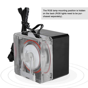 Water Cooling Pump, 800L/H PC Water Cooling Integrated Mute Support PWM for CPU Cooling System.