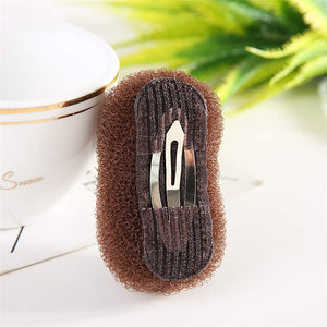 2 Pcs Volume Hair Base Inserts Bump It Up Hair Pads Hair Styling Clip Hair Accessories Black and Coffee