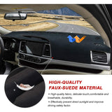 Cartist Custom Fit for Dash Cover Mat Toyota Highlander 2014-2019 Accessories Suede Dashboard Cover Nonslip Dashboard Mat Protec