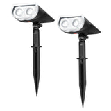 Linkind Solar Lights Outdoor StarRayS, Bright Solar Spot Lights Outdoor, IP67 Waterproof Spotlights for Garden Yard Landscape Wa