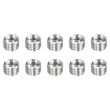 HARFINGTON 10pcs Thread Repair Inserts M5 x 0.8 Male to M3 x 0.5 Female Thread 4mm Long Stainless Steel Reducing Nuts Metric Sel