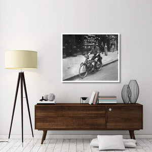 Boy Riding American Bike-Paper Art-46,,X38.52,,