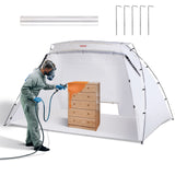 VEVOR Portable Paint Booth,10x7x6ft Larger Spray Paint Tent with Builtin Floor & Mesh Screen & Windproof Hooks, Painting Tent S