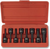 NEIKO 01138B 1/2 Drive Torx Star Driver Bit Socket Set | 8 Piece | T30 to T70 | 3 Length | CrMo Impact Grade