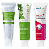 ZAlDOC 3Packs Toothpaste for Sensitivity Relief, Dual Fluoride Cavity Prevention & Enamel Strengthening, Anti-Stain Formula, Min