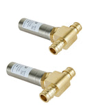 2-Pack EFIELD Water Hammer Arrestor MH-211 Pex-A Expansion Connection 1/2-inch Tee, Stainless Steel, ASTM F1960