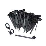 Merishopp Cable Zip Ties Push Mount Straps Set Lightweight Multipurpose