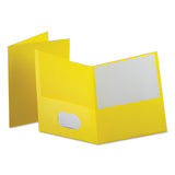 Office Depot TwinPocket Portfolios, Yellow, Pack Of 10