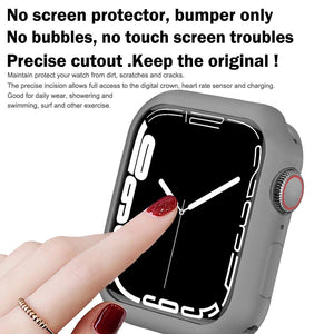 BOTOMALL Compatible with Apple Watch Bumper Case 40mm Series 6 5 4 SE Soft Flexible TPU Thin Lightweight Protective Cover for iW