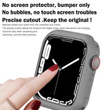 BOTOMALL Compatible with Apple Watch Bumper Case 40mm Series 6 5 4 SE Soft Flexible TPU Thin Lightweight Protective Cover for iW