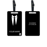 Personalized Metal Luggage Travel Baggage Tags From Nutcase Set Of 2 Tags Suit Up