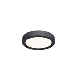 DALS Lighting 6 Inch Round Indoor/Outdoor LED Ceiling Flush Mount (Black)