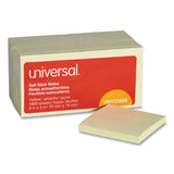 Universal Repositionable SelfStick Note Pads, 3 x 3, 100Sheet, 18 Pack Yellow