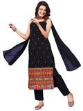Wedani Black Georgette Embroidered Kurta Set For Women,BLACK,L,,,