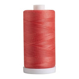 Connecting Threads 100% Cotton Sewing Thread - 1200 Yard Spool (Coral Reef)