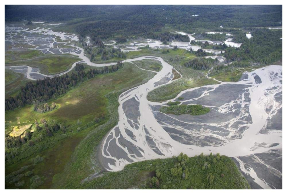 Kwik Stream In Taiga, Wrangell-St. Elias National Park, Alaska-Paper Art-62,,X42,,