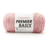 Premier Yarns Basix, Solid Worsted Yarn, Made of Acrylic, Ideal Yarn for Crocheting and Knitting, Light Mauve, 359 Yards