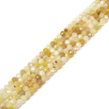 3mm Multicolor Opal Faceted Gemstone Round Loose Beads Strand 15.5-16 DIY Jewelry Making