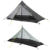 LANSHAN Ultralight Tent 3-Season Waterproof Backpacking Tent for 1-Person Camping, Trekking, Climbing, Hiking, 1 Person, Dark Gr