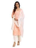 Libas Women'S Cotton Blend Kurta Sets (400064O_Orange_Xxl)