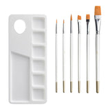 Enakshi 7 Pieces Artist Paint Brushes Long Handle Watercolor Paint Brush Pen Set |Crafts | Art Supplies | Painting Supplies | Ar