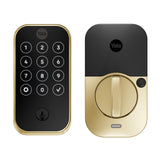 Yale Assure Lock 2 Deadbolt, Lifetime Brass Key-Free Smart Lock with Bluetooth Connected Touchscreen Keypad for Code Entry (No W