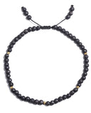 Jewever Lava Rock Anklet Bracelet for Women crystals and healing stones Essential Oil Diffuser Beach Foot Beaded Adjustable(8.5-