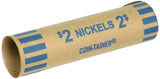 BAZIC Coin Wrappers Rolls Nickel, Made in USA, Durable Preformed Wrappers Roll Paper Coins Tubes (36/Pack), 1Pack