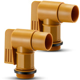 Cinnvoice 2 Pcs Polyethylene Drum Spigot with EPDM Gasket 2 Male Barrel Faucet Polyethylene Faucet Tap Replacement for 30 & 55 G
