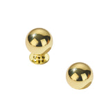 khtmeware 2 Pack 1 Inch Polished Brass Cabinet Knobs Small Ball Kitchen Cabinet Hardware Drawer Knobs Pulls for Drawers.