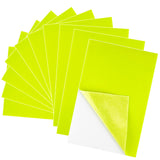 BOUBONI 10PCS Bright Yellow Self Adhesive Felt Fabric Sheets Sticky Felt Sheets for Craft Supplies Art Home Making(8.3 x 11.8/20