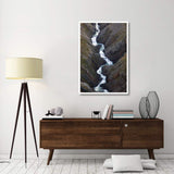 Split Creek Cascading Down Brabazon Range Above The Alsek River, Tongass National Forest, Yakutat, Alaska-Paper Art-34,,X50,,