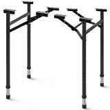 Tandefio Folding Table Legs Adjustable Height 14 Inch Wide Folding Tables Legs Collapsible Durable Metal Furniture for Kitchen, 