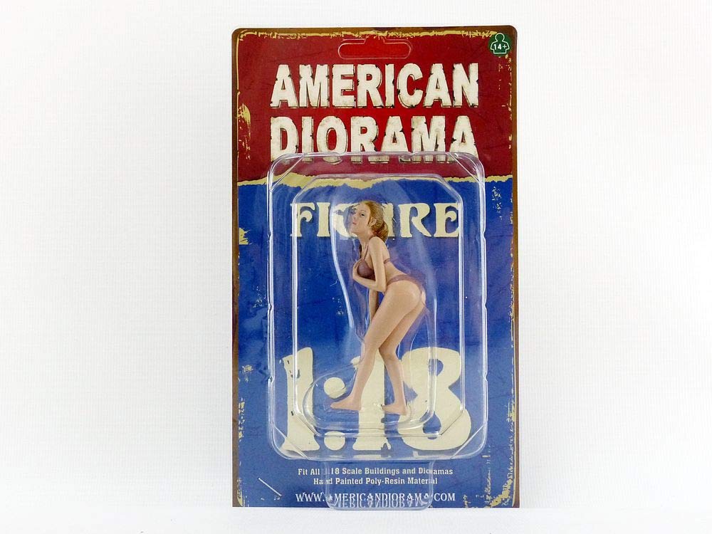 American Diorama May Bikini Calendar Girl Figure For 1/18 Scale Models