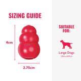 KONG Classic Stuffable Dog Toy - Fetch & Chew Toy for Dogs - Treat-Filling Capabilities & Erratic Bounce for Extended Play Time