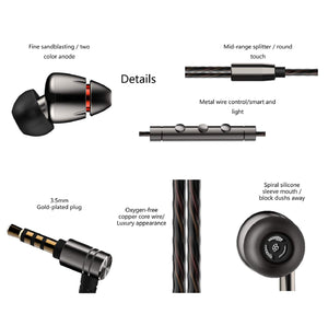 1MORE Quad Driver in-Ear Earphones Hi-Res High Fidelity Headphones Warm Bass, Spacious Reproduction, High Resolution, Mic in-Lin