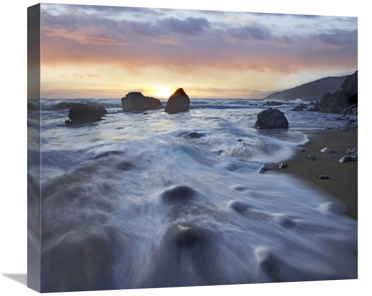 Kirk Creek Beach, Big Sur, California-Canvas Art-22X19.36