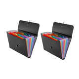 Heavenglow 2 Pieces Expanding File Folder Accordion File Organizer For Ticket Classroom|Filessupplies|Businessindustrial