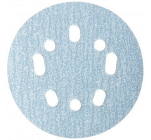 Norton ProSand 5 in. Ceramic Blend Hook and Loop 5 and 8 Hole UVH Finishing Disc 320 Grit Extra Fine