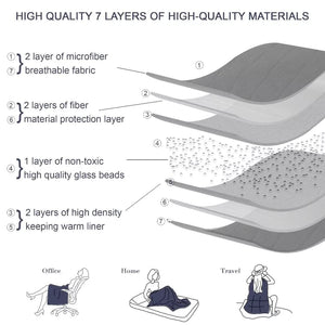 Alomidds Weighted Blanket (48x72,20lbs Twin Size Grey), Weighted Blankets for Adults and Kids, Cooling Breathable Soft Heavy
